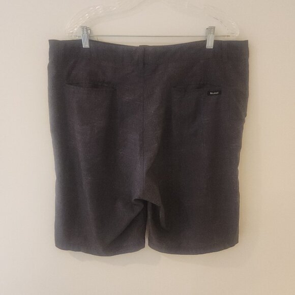 Molokai Surf Co Board Shorts Black Heathered Wet Dry Board Walkshort Size 38 - Picture 6 of 12